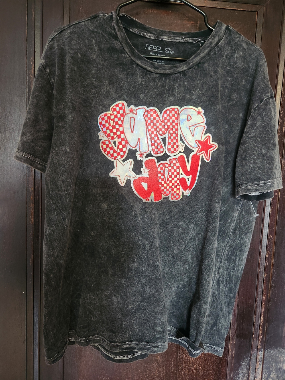 Womens Black Game Day Tee